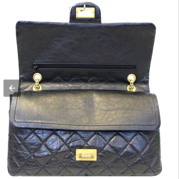 Calfskin synthetic luxury leather flap shoulder bag black 🖤 - Picture 16 of 16